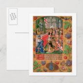 Ms Add 25698 f.3 Verlichtde pagina uit een boek va Briefkaart (Voorkant / Achterkant)