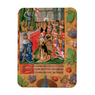 Ms Add 25698 f.3 Verlichtde pagina uit een boek va Magneet