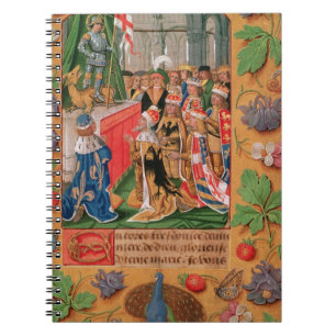 Ms Add 25698 f.3 Verlichtde pagina uit een boek va Notitieboek