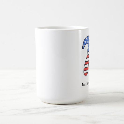 Ms American Pi Coffee Mok (Center)