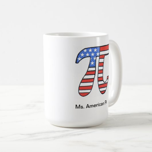 Ms American Pi Coffee Mok (Voorkant rechts)