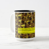 MS Awareness - A Million Beez Tweekleurige Koffiemok (Voorkant links)