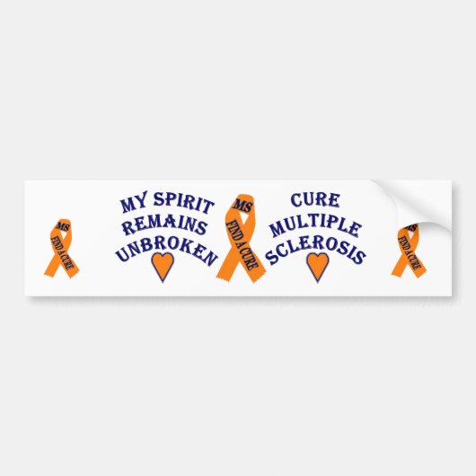 MS Awareness Bumpersticker (Voorkant)