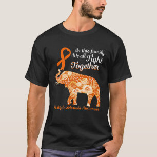MS Awareness Family Fight Multiple Sclerosis Flora T-shirt