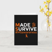 MS Awareness GI gemaakt om multiple sclerose te ov Kaart (Gele Bloem)
