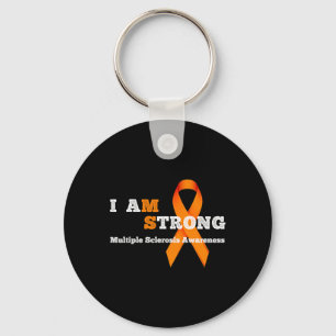 MS Awareness Gift Ik ben sterk multiple sclerose A Sleutelhanger
