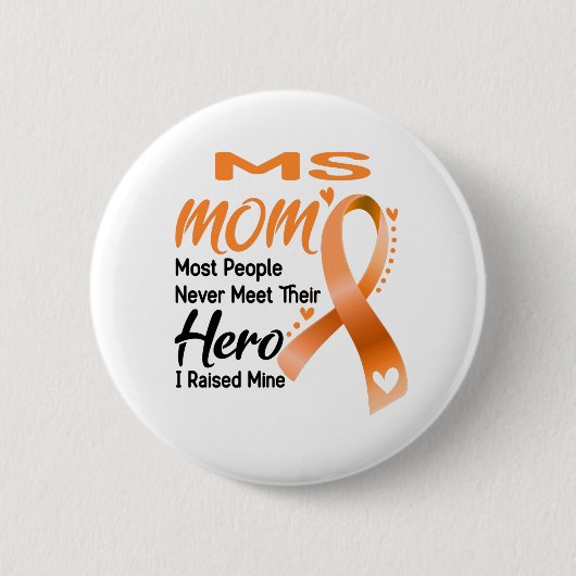 MS Awareness Month Ribbon Gifts Ronde Button 5,7 Cm (Voorkant)