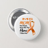 MS Awareness Month Ribbon Gifts Ronde Button 5,7 Cm (Voorkant /achterkant)