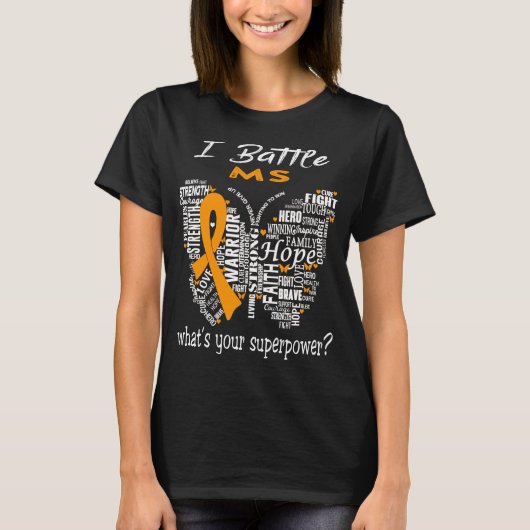 MS Awareness Month Ribbon Gifts T-shirt (Voorkant)