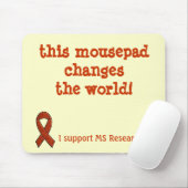 MS Awareness Mousepad ~ Change the MS World! Muismat (Met muis)