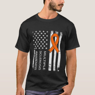 MS Awareness Multiple Sclerosis Distress Flag 1 T-shirt