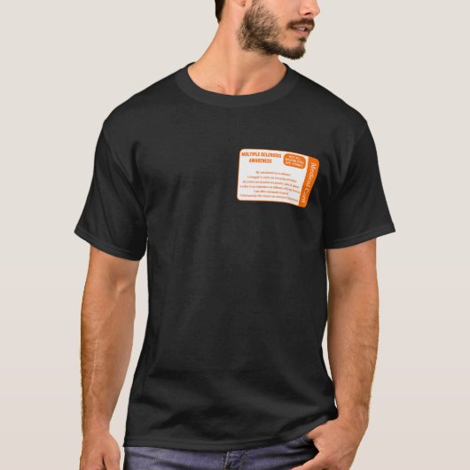 MS Awareness Shirt, Medische Kaart Meerdere T-shirt (Voorkant)