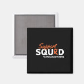 MS Awareness voor Sclerosis squad Magneet (Voorkant / Achterkant)