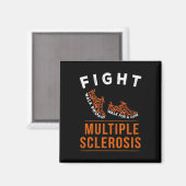 MS Awareness Warrior Ribbon 1 Magneet (Voorkant / Achterkant)