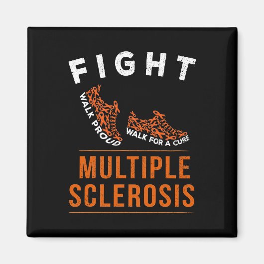 MS Awareness Warrior Ribbon 1 Magneet (Voorkant)