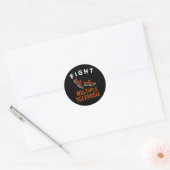 MS Awareness Warrior Ribbon 1 Ronde Sticker (Envelop)