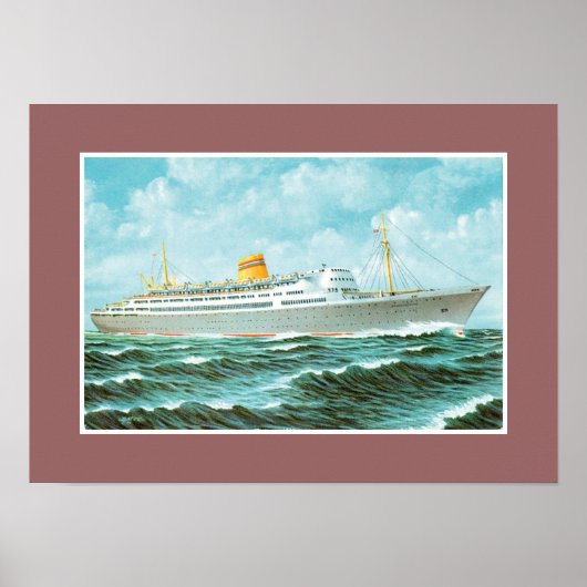 MS Bergensfjord in Zee Poster (Voorkant)