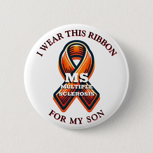 MS-bewustmakingsmaand bij multiple sclerose Ronde Button 5,7 Cm (Voorkant)