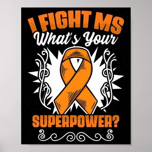 MS-bewustzijn overlevende multipele sclerose bestr Poster (Voorkant)