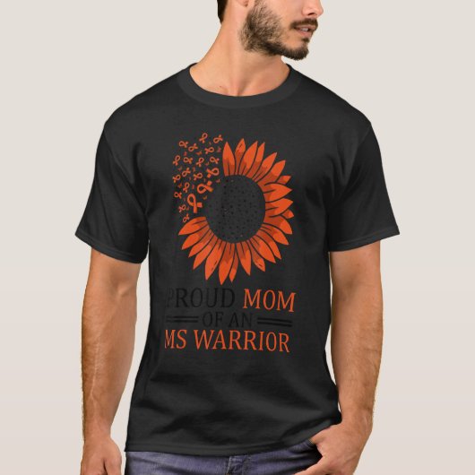 MS-bewustzijn Trotse moeder van een multiple scler T-shirt (Voorkant)