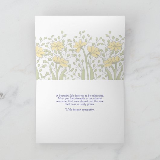 Ms Bren Sympathy Kaart (Binnen)