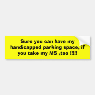 MS Bumpersticker