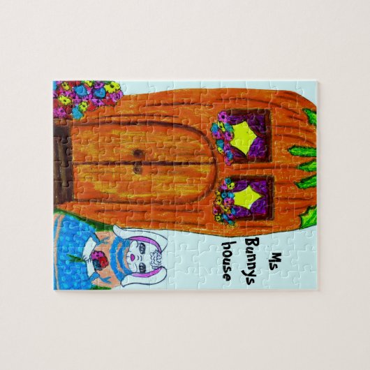 MS. BUNNYS HUIS, EENVOUDIGERE puzzel (Horizontaal)