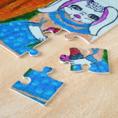 MS. BUNNYS HUIS, EENVOUDIGERE puzzel Legpuzzel (Zijkant)