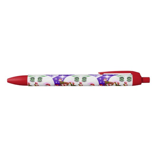 Ms. Christmas Moon Santa & Weenie Dogs Pen (Bovenkant)