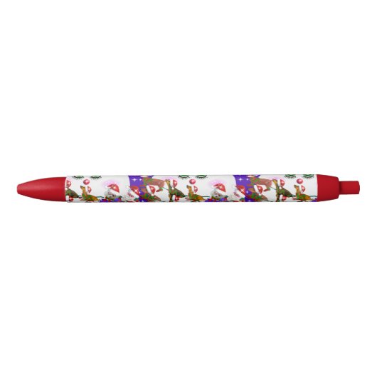 Ms. Christmas Moon Santa & Weenie Dogs Pen (Voorkant)