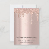 MS Coco Bedrijfs Event Drips Roze Confetti Make-up Kaart (Achterkant)