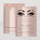 MS Coco Bedrijfsfeest Drips Roze Confetti Make-up Kaart (Voorkant / Achterkant)