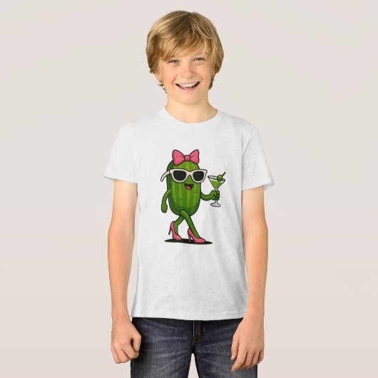 Ms. Cucumber Chic Tri-Blend Shirt (Voorkant volledig)