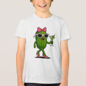 Ms. Cucumber Chic Tri-Blend Shirt (Voorkant)