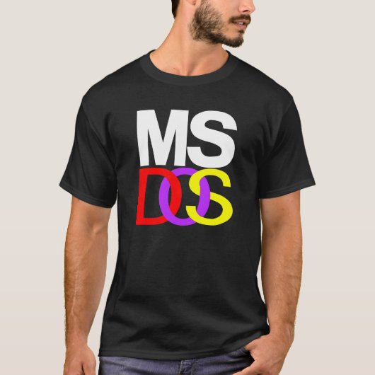 MS DOS T-SHIRT (Voorkant)