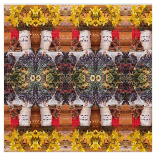 "Ms Elizabeth's Flower Garden Stof (Swatch)