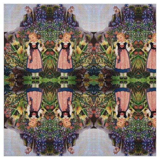 "Ms Elizabeth's" Little Dutch Girl Fabric Stof (Swatch)