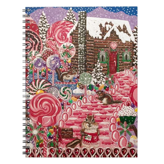 "Ms. Elizabeth's pepermunt wereld" Notitieboek (Voorkant)