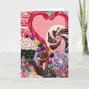 Ms Elizabeth's Peppermint World Feestdagen Kaart