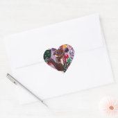 Ms Elizabeth's Peppermint World Hart Sticker (Envelop)