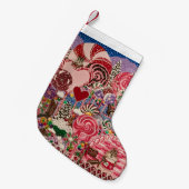 "Ms Elizabeth's Peppermint World" Kleine Kerstsok (Voorkant (Hangend))