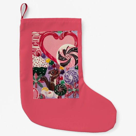 "Ms Elizabeth's Peppermint World" Kleine Kerstsok (Voorkant)