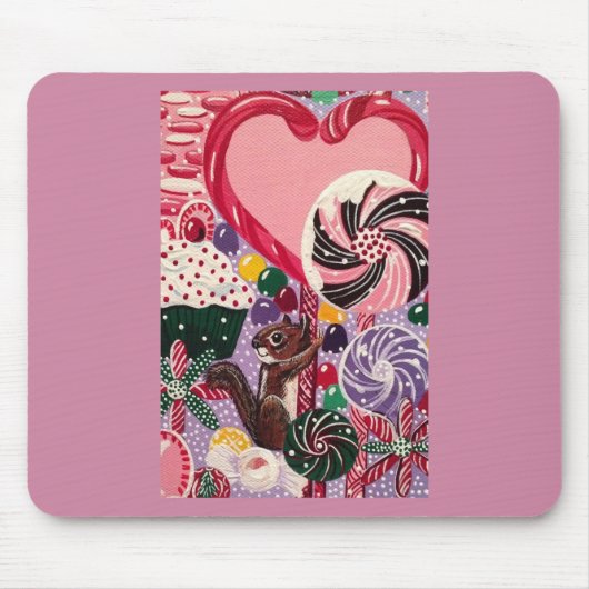 Ms Elizabeth's Peppermint World Muismat (Voorkant)