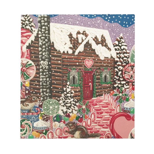 Ms Elizabeth's Peppermint World Notitieblok (Voorkant)