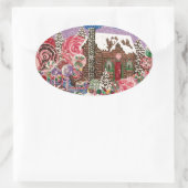 Ms Elizabeth's Peppermint World Ovale Sticker (Tas)