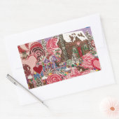 Ms Elizabeth's Peppermint World Rechthoekige Sticker (Envelop)