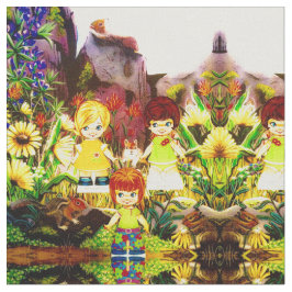 "Ms Elizabeth's" RETRO Friends Fabric! Stof