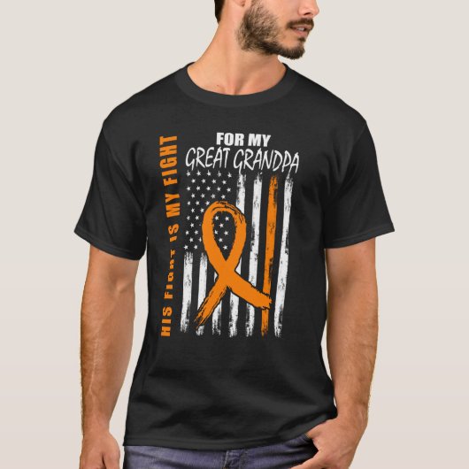 MS Family Fight Great Grandpa Multiple Sclerosis F T-shirt (Voorkant)