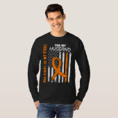 MS Family Fight Husband Multiple Sclerosis America T-shirt (Voorkant volledig)