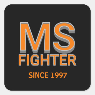 MS Fighter Vierkante Sticker